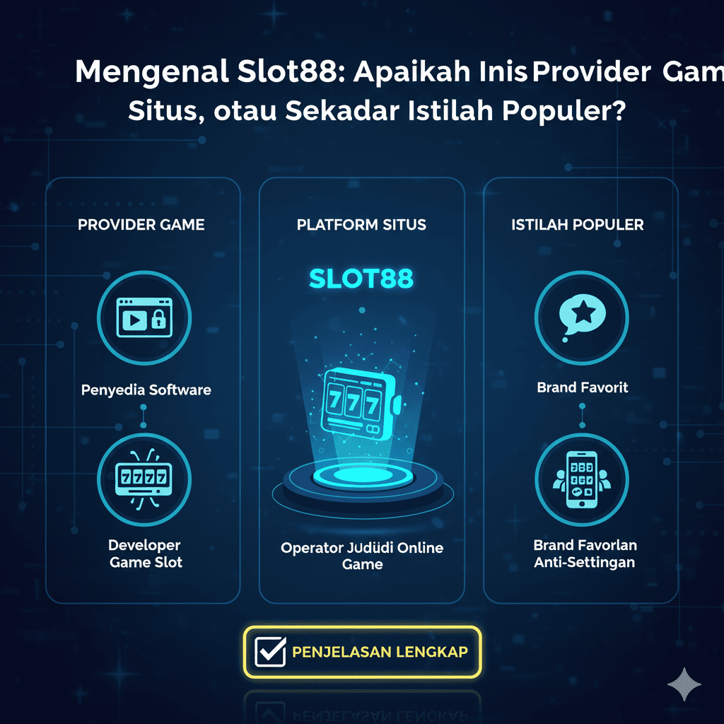 Mengenal Slot88: Apakah Ini Provider Game, Situs, atau Sekadar Istilah Populer?